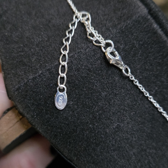 Opal 4k each & black opal .5k sterling & gold 16" necklace - Picture 7 of 7